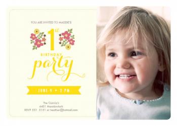Make it a flower party Party Invitations
