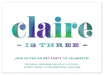Party + Paint Party Invitations