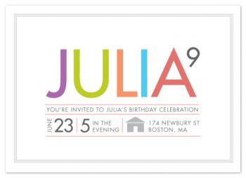 Birthday Exponent Party Invitations