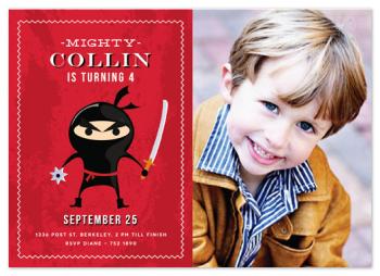 Mighty NINJA! Party Invitations
