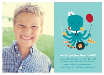 we've got our hands full (photo) Party Invitations