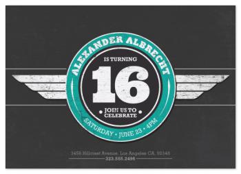 Sixteen And Bold Party Invitations