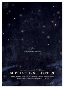 Zodiac Birthday Party Invitations