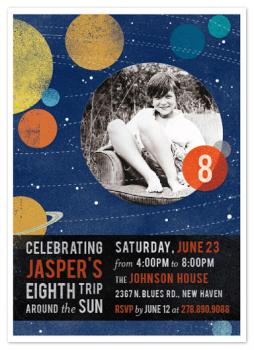 Around the Sun Party Invitations