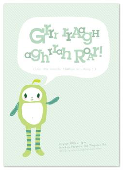 Little Monster Party Invitations