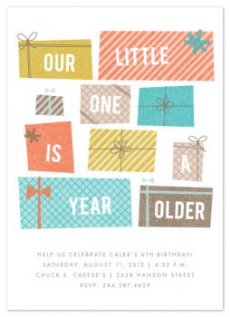 Stacked Presents Party Invitations