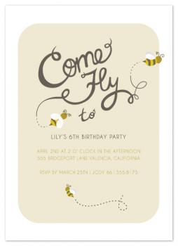 Come Fly to the Party Party Invitations