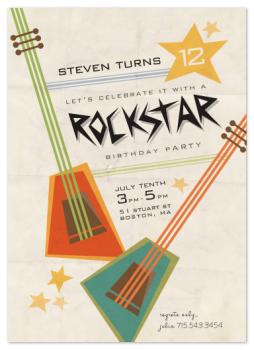 Party like a rockstar Party Invitations