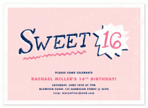 Sweet Sixteen by Paper Dahlia