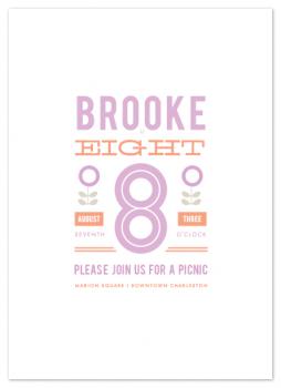 Picnic Poster Party Invitations