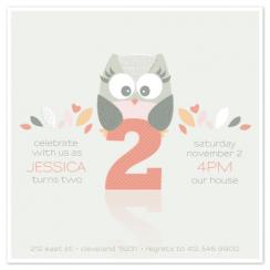 Whoooo's Birthday? Party Invitations
