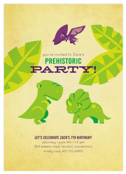Prehistoric Party! Party Invitations
