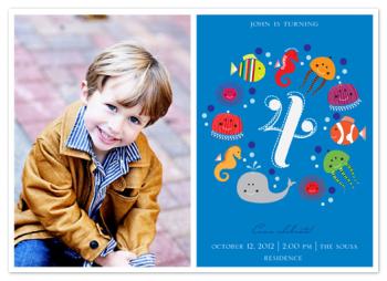 In the sea Party Invitations