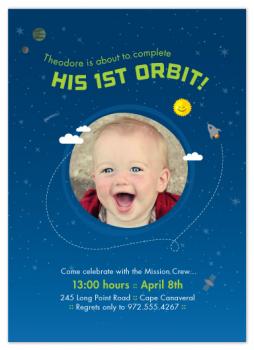Orbit Around the Sun Party Invitations