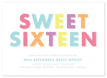 Sixteen Stripes Party Invitations
