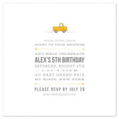 start your engine Party Invitations