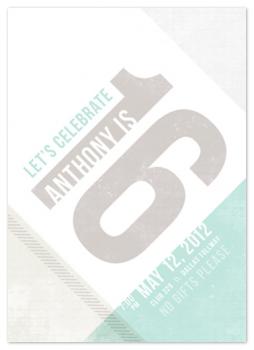 16 in the City Party Invitations