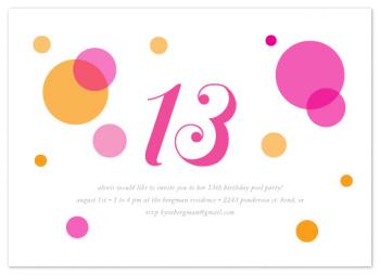 mod balloons Party Invitations