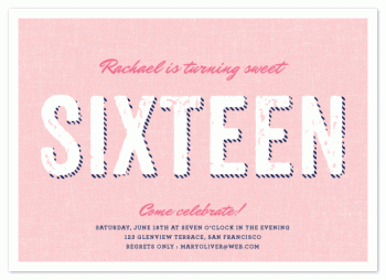 Turning Sweet Party Invitations