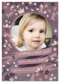 Crown Florals Party Invitations