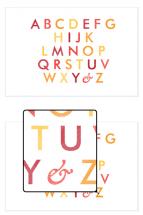 Pinstriped ABC's by Adrienne Berry