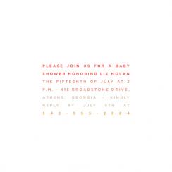true colors Baby Shower Invitations