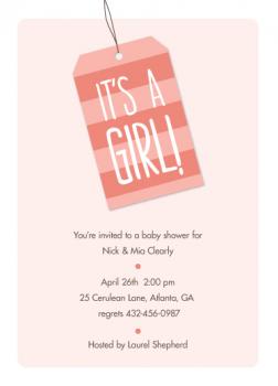 It's a Tag! Baby Shower Invitations