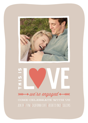 party invitations - this is love by guess what?