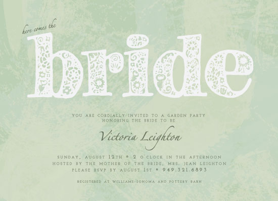 party invitations - Queen of the Garden by Spotted Whale Design