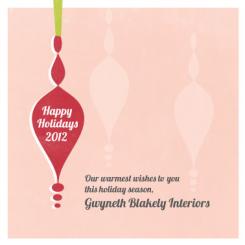 Ornament Greeting Business Holiday Cards
