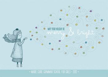 bright stars Business Holiday Cards