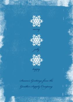 Snowflakes Business Holiday Cards