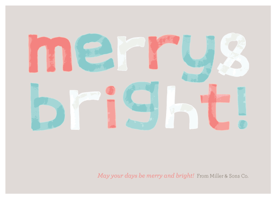business holiday cards - Merry & Bright! by Four Wet Feet Design
