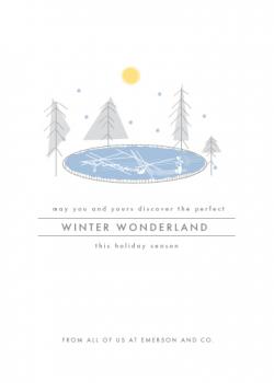winter wonderland Business Holiday Cards