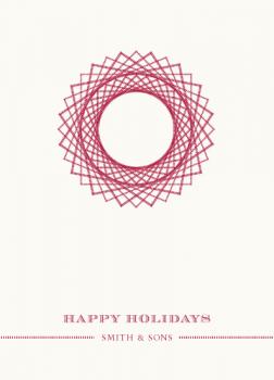 Stitched  Business Holiday Cards