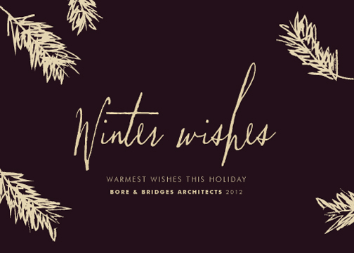 business holiday cards - noble fir by annie clark