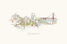 I Love San Francisco by Four Wet Feet Design