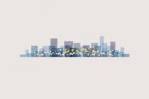 A City at Night by Four Wet Feet Design