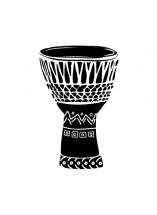 African Drum by Oma N. Ramkhelawan