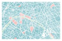 The Map of Paris by Four Wet Feet Design