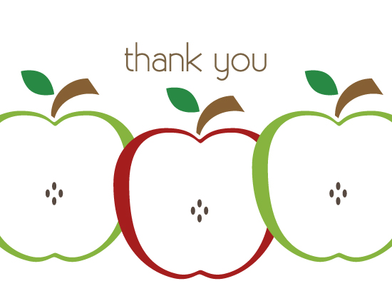 thank you cards - She'll be Apples by Kampai Designs