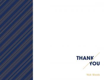 45 Angle Thank You Cards