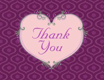 Scandinavian style Thank You Card Thank You Cards