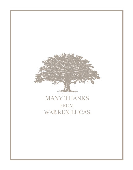 thank you cards - OLD OAK by Olive Paper