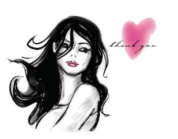 Illustrative Thanks Thank You Cards