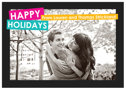 holiday photo cards - Neon Brights by Kirstin Nagy