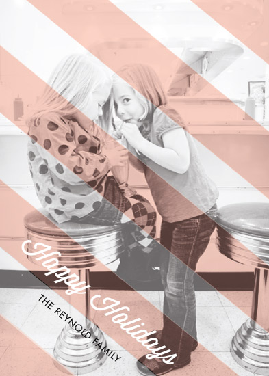 holiday photo cards - Holiday Peppermint Stripes by Elaine Stephenson