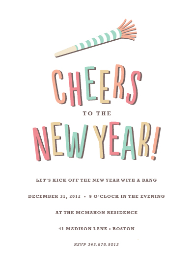 party invitations - Cheers to You by Sarah Curry