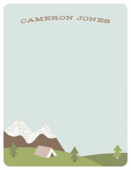 Gone Camping Personal Stationery