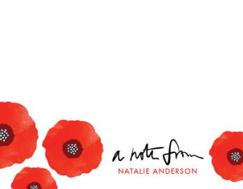 Poppy Talk Personal Stationery